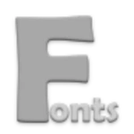 fonts android application logo